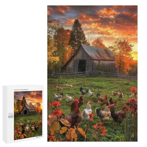 Rural Hen 1000 Teile Puzzles Für Erwachsene Und Kinder Ab 12 Jahren 1000 PCS Rural Hen 1000 Teile Puzzles Für Erwachsene Und Kinder Ab 12 Jahren 1000 PCS von ZYGAOKDD