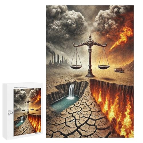 Scales of Justice 1000 Teile Puzzles Für Erwachsene Und Kinder Ab 12 Jahren 1000 PCS von ZYGAOKDD