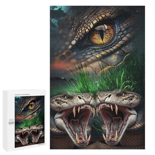 Scary Snake 1000 Teile Puzzles Für Erwachsene Und Kinder Ab 12 Jahren 1000 PCS von ZYGAOKDD