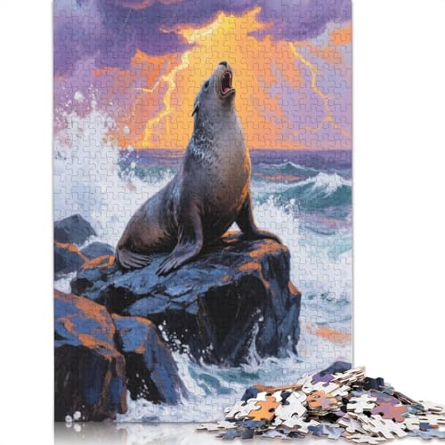 Seal Puzzles 1000 Stück Für Erwachsene Puzzles Für Erwachsene 1000 Stück Puzzle Lernspiele Heimdekoration Puzzle 1000pcs (75x50cm) von ZYGAOKDD