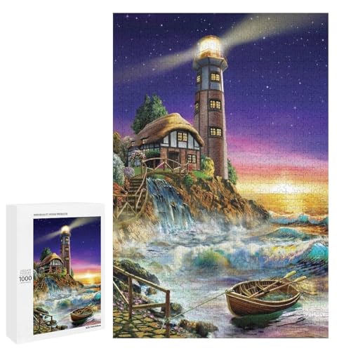 Seaside Lighthouse 1000 Teile Puzzles Für Erwachsene Und Kinder Ab 12 Jahren 1000 PCS von ZYGAOKDD