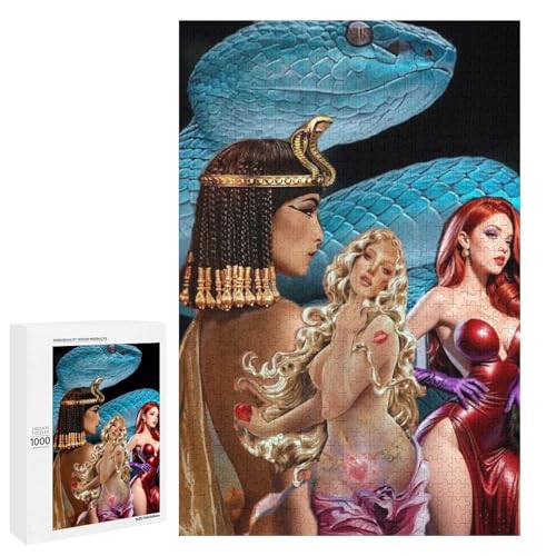 Snakes and Goddesses 1000 Teile Puzzles Für Erwachsene Und Kinder Ab 12 Jahren 1000 PCS von ZYGAOKDD
