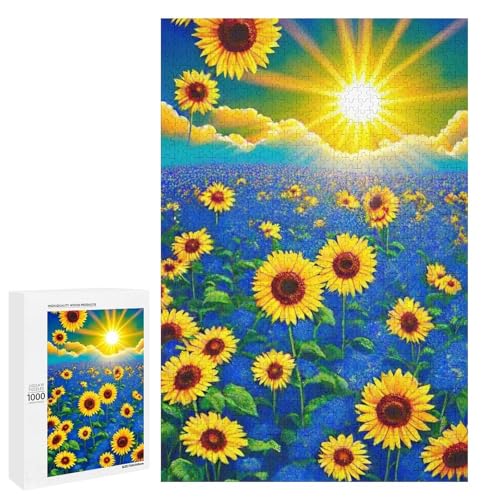 Sunflower 1000 Teile Puzzles Für Erwachsene Und Kinder Ab 12 Jahren 1000 PCS von ZYGAOKDD
