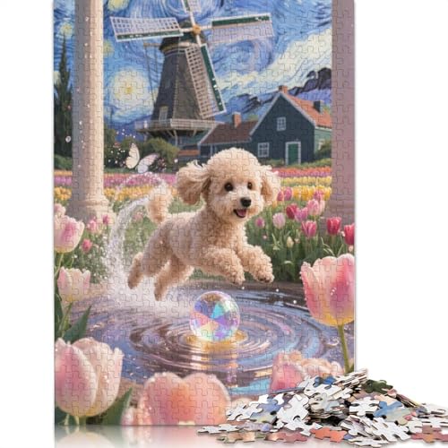 Teacup Poodle 1000 Stück Puzzles Für Erwachsene | | Family Fun Jigsaws Puzzles 1000 Stück Für Erwachsene Geschenke 1000pcs (75x50cm) von ZYGAOKDD