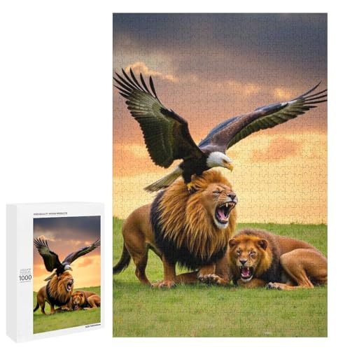 The Eagle and The Lion 1000 Teile Puzzles Für Erwachsene Und Kinder Ab 12 Jahren 1000 PCS The Eagle and The Lion 1000 Teile Puzzles Für Erwachsene Und Kinder Ab 12 Jahren 1000 PCS von ZYGAOKDD