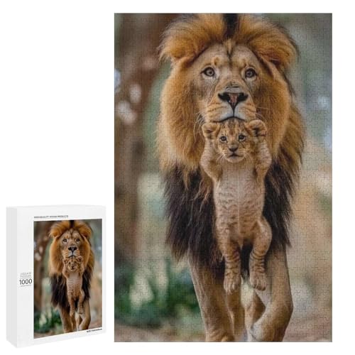 The Lion's Fatherly Love 1000 Teile Puzzles Für Erwachsene Und Kinder Ab 12 Jahren 1000 PCS The Lion's Fatherly Love 1000 Teile Puzzles Für Erwachsene Und Kinder Ab 12 Jahren 1000 PCS von ZYGAOKDD