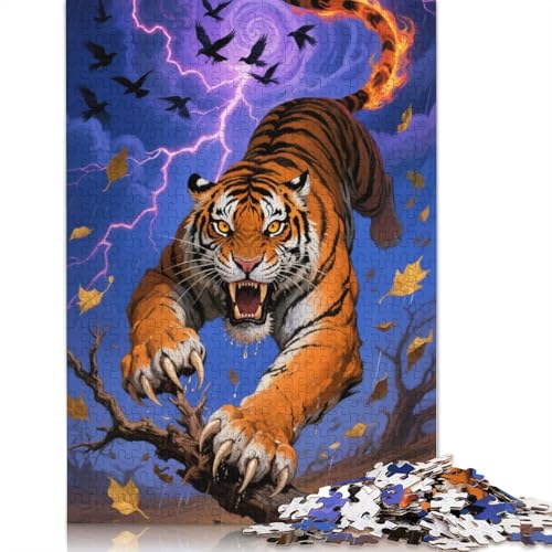 Tiger Puzzles 1000 Stück Für Erwachsene Puzzles Für Erwachsene 1000 Stück Puzzle Lernspiele Heimdekoration Puzzle 1000pcs (75x50cm) von ZYGAOKDD