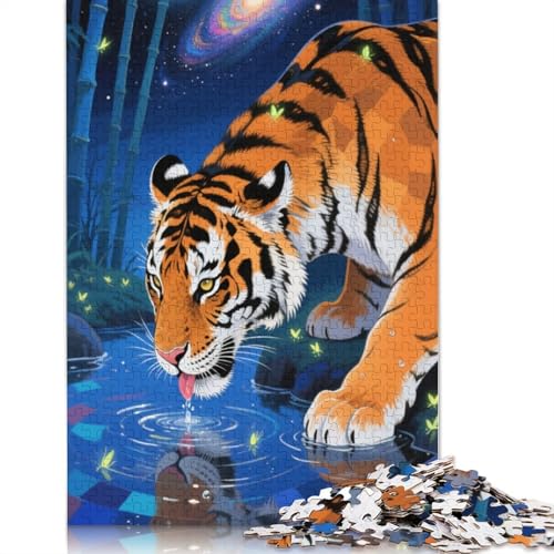 Tiger Puzzles 1000 Stück Für Erwachsene Puzzles Für Erwachsene 1000 Stück Puzzle Lernspiele Heimdekoration Puzzle 1000pcs (75x50cm) von ZYGAOKDD
