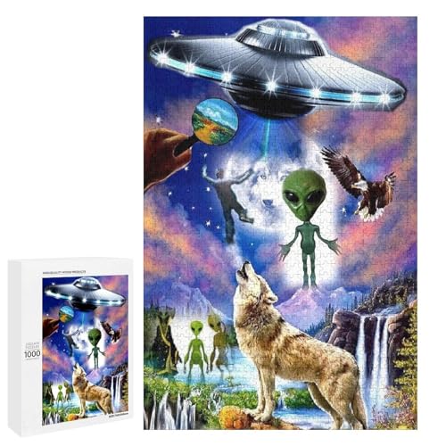 UFO and Aliens 1000 Teile Puzzles Für Erwachsene Und Kinder Ab 12 Jahren 1000 PCS UFO and Aliens 1000 Teile Puzzles Für Erwachsene Und Kinder Ab 12 Jahren 1000 PCS von ZYGAOKDD