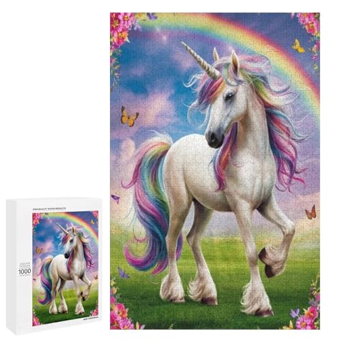 Unicorn 1000 Teile Puzzles Für Erwachsene Und Kinder Ab 12 Jahren 1000 PCS von ZYGAOKDD