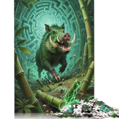Wild Boar Puzzles 1000 Stück Für Erwachsene Puzzles Für Erwachsene 1000 Stück Puzzle Lernspiele Heimdekoration Puzzle 1000pcs (75x50cm) von ZYGAOKDD