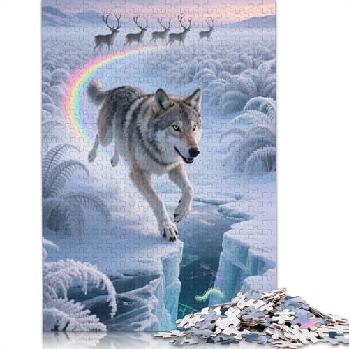 Wolf 1000 Teile Puzzles Für Erwachsene Und Kinder Ab 12 Jahren 1000pcs (75x50cm) von ZYGAOKDD