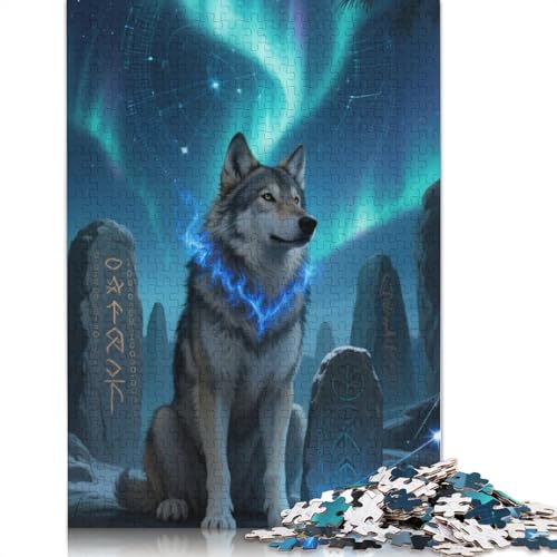 Wolf Puzzles 1000 Stück Für Erwachsene Puzzles Für Erwachsene 1000 Stück Puzzle Lernspiele Heimdekoration Puzzle 1000pcs (75x50cm) von ZYGAOKDD