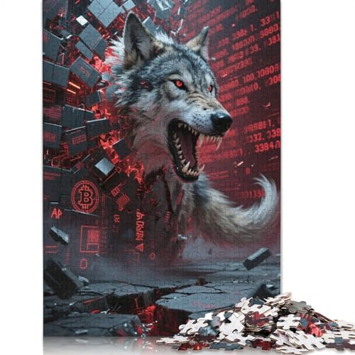 Wolf Puzzlespiele Für Erwachsene 1000 Jigsaws 1000 Teile Puzzles Für Erwachsene Geschenke 1000pcs (75x50cm) von ZYGAOKDD