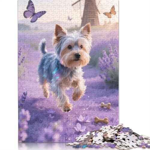 Yorkshire Terrier Puppy Puzzlespiele Für Erwachsene 1000 Jigsaws 1000 Teile Puzzles Für Erwachsene Geschenke 1000pcs (75x50cm) von ZYGAOKDD