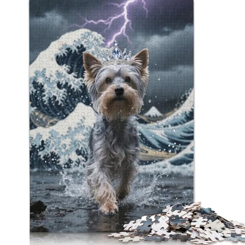 Yorkshire Terrier Puzzles 1000 Stück Für Erwachsene Puzzles Für Erwachsene 1000 Stück Puzzle Lernspiele Heimdekoration Puzzle 1000pcs (75x50cm) von ZYGAOKDD