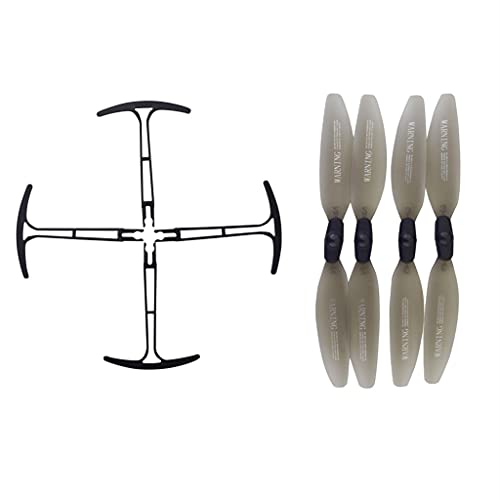 ZYGY 4PCS Schutzrahmen + 4PCS Propeller für HS175 D65 SYMA X500 X30 Z6 Luftaufnahmen faltende Quadcopter Fernbedienung Drohne Ersatzteile von ZYGY