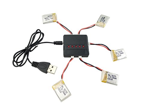 ZYGY 5St. 3.7V 150mAh Lithium Akku und 1St. 5in1 Ladegeräte für H8 Mini Quadcopter ZYGY 5St. 3.7V 150mAh Lithium Akku und 1St. 5in1 Ladegeräte für H8 Mini Quadcopter von ZYGY