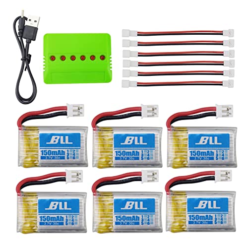 ZYGY 6pcs 3.7V 150mah Lithium Akku&6in1 Ladegeräte & 6pcs Umwandlung Kabel für H36 E010 NIHUI NH010 RC Drohne ZYGY 6pcs 3.7V 150mah Lithium Akku&6in1 Ladegeräte & 6pcs Umwandlung Kabel für H36 E010 NIHUI NH010 RC Drohne von ZYGY