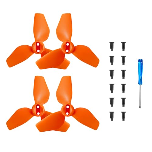ZYGY 8PCS Propeller für DJI NEO Drohnenzubehör, Handquadcopter Drohne 2016S Blatt (orange) von ZYGY