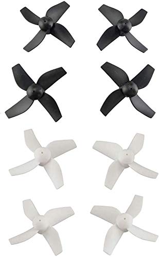 ZYGY 8pcs Schwarz&Weiß Propeller für HS210 H36 E010 GoolRC T36 NIHUI NH010 SANROCK GD65A ATOYX AT-66 RC Drohne von ZYGY