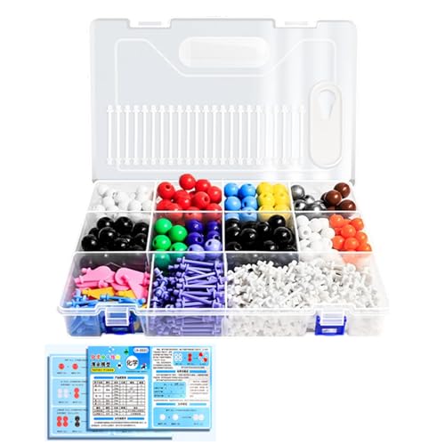 Molekulare Modellgruppe mit Aufbewahrungsbehälter für Laborvorführungen, praktische Praxis, Molekular-Kits, Chemie-Atom-Kits, Schulunterricht, Werkzeug Molekulare Modellgruppe mit Aufbewahrungsbehälter für Laborvorführungen, praktische Praxis, Molekular-Kits, Chemie-Atom-Kits, Schulunterricht, Werkzeug von ZYHARUKO