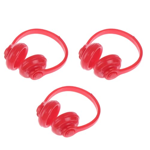 Puppenhäuser Kopfhörer für Miniatur-Szenen, Headset-Design, kindersicher, Puppenhäuser-Zubehör von ZYHARUKO