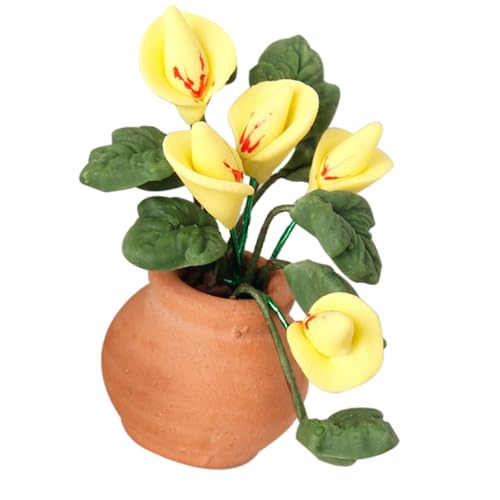 Wohnzimmer Künstliche Calla Figur Modell Realistische Vintage Lebensszene Puppenhaus Pretend Game Calla Pflanze Puppenhäuser Zubehör Wohnzimmer Künstliche Calla Figur Modell Realistische Vintage Lebensszene Puppenhaus Pretend Game Calla Pflanze Puppenhäuser Zubehör von ZYHARUKO