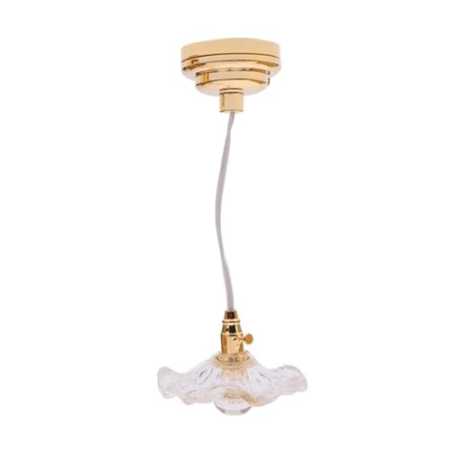 ZYHARUKO Elegante Kronleuchter Deckenlampe Miniaturmöbel Modell Dolls Houses Accessoire Realistic Lighting Toy Playset 1:12 ZYHARUKO Elegante Kronleuchter Deckenlampe Miniaturmöbel Modell Dolls Houses Accessoire Realistic Lighting Toy Playset 1:12 von ZYHARUKO