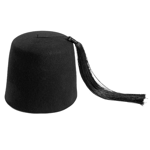 ZYHARUKO Fez Filzhut Kostüm Erwachsene Folkloric Fez Fez Orientals Tarboosh Tarboush mit Quasten Filz Wollhut ZYHARUKO Fez Filzhut Kostüm Erwachsene Folkloric Fez Fez Orientals Tarboosh Tarboush mit Quasten Filz Wollhut von ZYHARUKO