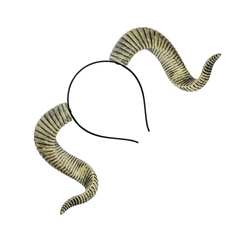 ZYHARUKO Haarband mit Ziegenhorn, Punk-Motiv, Rollenspiel, Party, Kopfschmuck mit abnehmbarem Band für Bühnenauftritte, Verkleidungen, Requisiten, Kostüme, Kopfschmuck ZYHARUKO Haarband mit Ziegenhorn, Punk-Motiv, Rollenspiel, Party, Kopfschmuck mit abnehmbarem Band für Bühnenauftritte, Verkleidungen, Requisiten, Kostüme, Kopfschmuck von ZYHARUKO