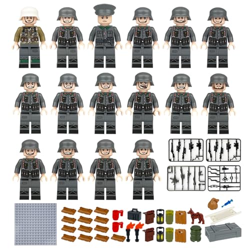 Waffen Militär Set für Figuren Mini Figures Military Kit 16 Stück Ww2 Soldier Action Figures mit 37 Waffenzubehör Baustein Spielzeug Militärspielzeug Kampfspielzeug Für Geschichtsinteressierte Waffen Militär Set für Figuren Mini Figures Military Kit 16 Stück Ww2 Soldier Action Figures mit 37 Waffenzubehör Baustein Spielzeug Militärspielzeug Kampfspielzeug Für Geschichtsinteressierte von ZYHDFH