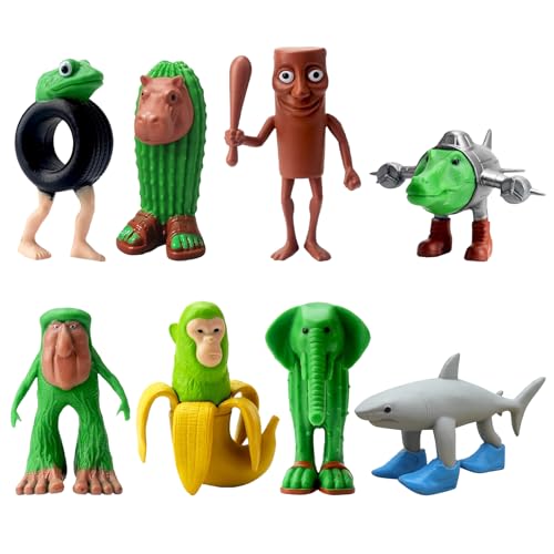 ZYHDFH 8 Stück Italian Brainrot Figuren Tung Tung Tung Sahur Tralalero Tralala Figure Desk Decorations Gifts für Kinder & Erwachsene,Shark,AFFE & Mehr, Gaming-Fans Ab 6 Jahren von ZYHDFH
