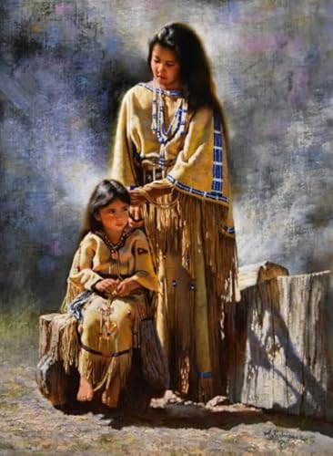 1000 Stück - Nativess India Girlss Oil Painting - for Adults Lernspielzeug Für Die Ganze Familie - Rregular Art Puzzles - Personalisiertes Puzzle-Spielzeug Für Erwachsene Gifts Zx271Ap 1000 Stück - Nativess India Girlss Oil Painting - for Adults Lernspielzeug Für Die Ganze Familie - Rregular Art Puzzles - Personalisiertes Puzzle-Spielzeug Für Erwachsene Gifts Zx271Ap von ZYHDK
