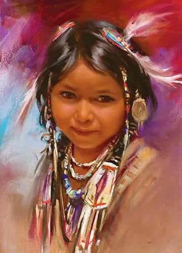 1000 Stück - Nativess India Girlss Oil Painting - for Adults Lernspielzeug Für Die Ganze Familie - Rregular Art Puzzles - Personalisiertes Puzzle-Spielzeug Für Erwachsene Gifts Zx274Ap 1000 Stück - Nativess India Girlss Oil Painting - for Adults Lernspielzeug Für Die Ganze Familie - Rregular Art Puzzles - Personalisiertes Puzzle-Spielzeug Für Erwachsene Gifts Zx274Ap von ZYHDK