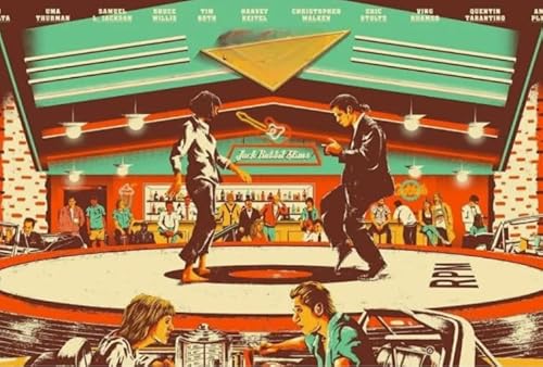 1000 Stück - Pulps Films Fictions Film Classics Posters - Für Erwachsene Familien-Lernspielzeug - Spaß-Herausforderungs Spielzeug Für Erwachsene - Unregelmäßiges Kunst Puzzle Zx38Aw von ZYHDK