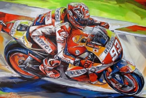 1000 Stück Puzzle，Motoss Motorcycle Racings Posters - Irregularity Puzzle - Lustiges Personalisiertes Spielzeug - Lernspiel Für Erwachsene Gifts - Pk105Zw von ZYHDK