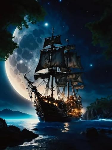 1000 Stück Puzzle ,Moonlit Night Ship Painting ,Irregularity Puzzles ,for Family Stress Relief Educational Toys ,Wand Kunst Decor Gifts Xy214Zw 1000 Stück Puzzle ,Moonlit Night Ship Painting ,Irregularity Puzzles ,for Family Stress Relief Educational Toys ,Wand Kunst Decor Gifts Xy214Zw von ZYHDK