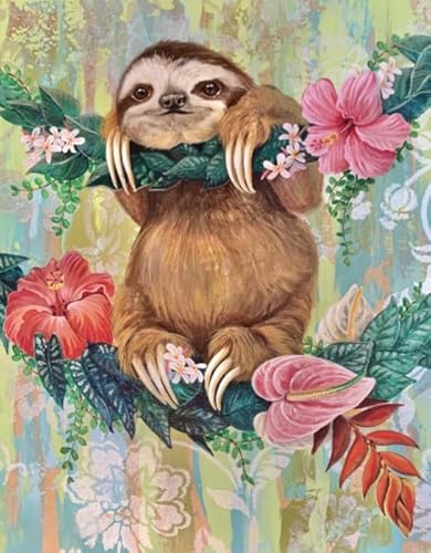 1000 Stück Puzzle - Irregularity Art Puzzles - Animals Sloths Posters - Personalisiertes Spielzeug Für Erwachsene - Lernspielzeug Für Kinder Gifts - Pk92Zw von ZYHDK