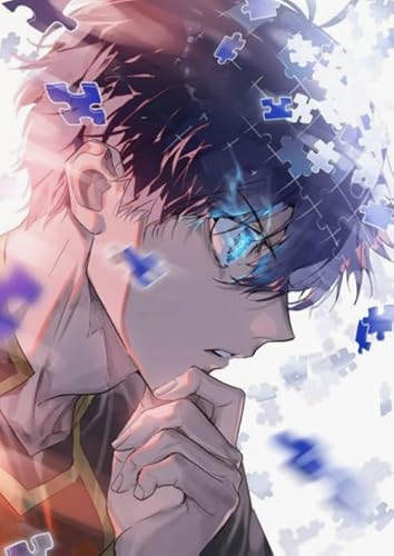 1000 Stück Puzzles ，Fun Gedächtnis- Und Kognitions Spiele ，Stress Relief Toys for Family，Japanese Animes Bluelocks Plakate Xy419Zw von ZYHDK