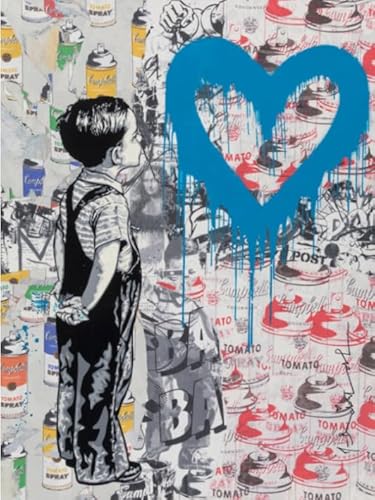 1000 Stück Puzzles - Banksyss Street Art Graffiti - Buntes Abstraktes Puzzle - Gedächtnis Spiele Für Erwachsene - Lernspielzeug Für Die Ganze Familie - Pk188Zw von ZYHDK
