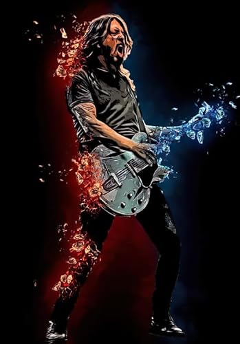 1000 Stück Puzzles - Singers Guitarists D.Grohl Posters - Abstract Puzzle - Gedächtnis Spiele Für Erwachsene - Familien-Lernspielzeug - Vs259Pw von ZYHDK