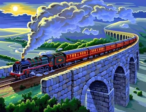 1000 Stück - Steam Trains Painting - Art Puzzle - Irregularity Puzzle - Lustiges Personalisiertes Spielzeug - Lernspiel Für Erwachsene - Home Decor Gifts Zx89Ap 1000 Stück - Steam Trains Painting - Art Puzzle - Irregularity Puzzle - Lustiges Personalisiertes Spielzeug - Lernspiel Für Erwachsene - Home Decor Gifts Zx89Ap von ZYHDK