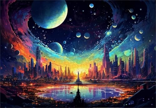 Abstract Color City Night Landscape Posters - Art Puzzles - Memory-Spiels for Adults - Spielzeug Für Die Ganze Familie - Schlafzimmer Wand Dekoration - 1000 Stück Puzzle Zx253Aw Abstract Color City Night Landscape Posters - Art Puzzles - Memory-Spiels for Adults - Spielzeug Für Die Ganze Familie - Schlafzimmer Wand Dekoration - 1000 Stück Puzzle Zx253Aw von ZYHDK