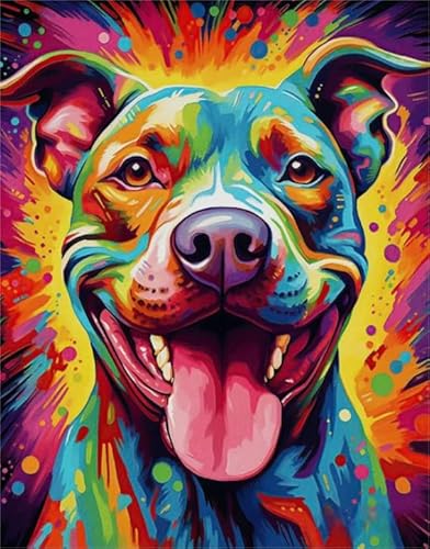 Abstract Pitbulls Dog Posters - Personalisiertes Herausforderungs Spielzeug Für Erwachsene - Lernspielzeug Für Kinder Gifts - Puzzle 1000 Stück Zx248Aw von ZYHDK
