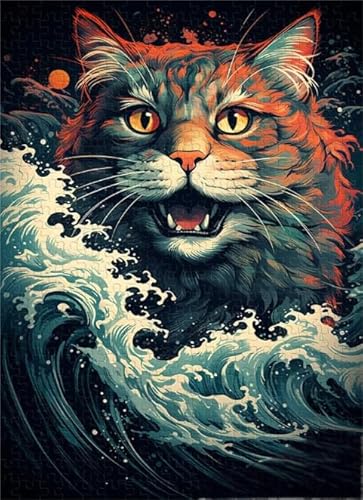 Animal Cat Posters - Colourful Unregelmäßiges Puzzles - Memory-Spiels for Adults - Spielzeug Zum Stressabbau Für Die Ganze Familie Gifts - Puzzle 1000 Stück Zx198Aw Animal Cat Posters - Colourful Unregelmäßiges Puzzles - Memory-Spiels for Adults - Spielzeug Zum Stressabbau Für Die Ganze Familie Gifts - Puzzle 1000 Stück Zx198Aw von ZYHDK