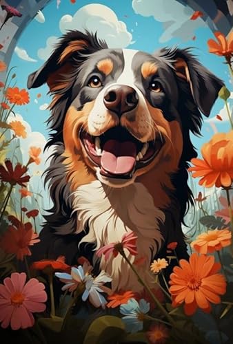 Animal Dog Posters - Abstract Kunst-Puzzle - Adult Personalisiertes Challenge-Spielzeug - Spielzeug Zur Stressreduzierung Für Die Familie Gifts - Puzzles 1000 Stück - Kw442Zk von ZYHDK