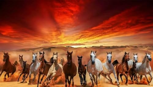 Animal Horses Posters - 1000 Stück Puzzles - Spiele Zur Stressreduzierung Für Die Ganze Familie - Herausforderungs Spiel Für Erwachsene - Wand Kunst Dekoration - Kw58Zk von ZYHDK