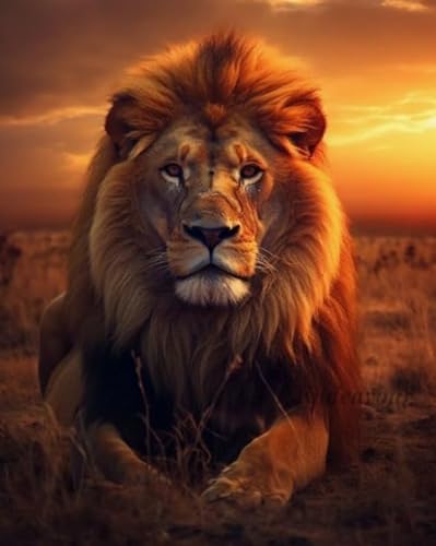 Animal Lionss Posters - Lernspielzeug Für Die Ganze Familie - Spiele Zur Stressreduzierung Für Die Ganze Familie - Puzzle-Herausforderungs Spiel Für Erwachsene - 1000 Stück Puzzle - Kw11Zk von ZYHDK