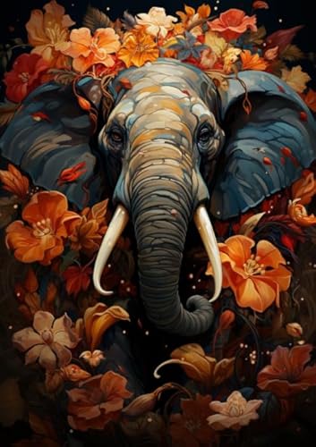 Art Puzzle - Colorful elephantss Painting - Personalisiertes Spielzeug Für Erwachsene - Children's Personalisiertes Puzzle-Spielzeug Für Erwachsene Gifts - 1000 Stück Puzzle Zx236Aw von ZYHDK